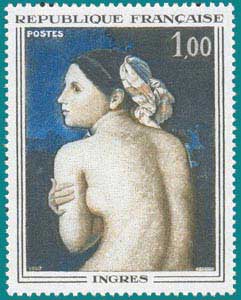 1967-Sc 1174-Dominique Ingres (1780-1867) 'La Baigneuse'