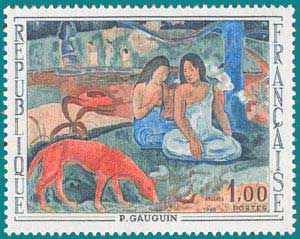 1968-Sc 1205-Paul Gauguin (1848-1903) 'L'arearea' (Merriment)
