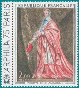 1974-Sc 1394-Ph. de Champaigne (1604-1674) 'Cardinal de Richelieu'-ARPHILA 75