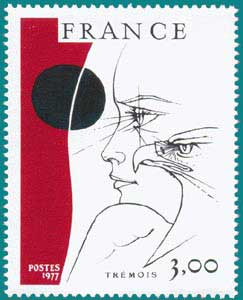 1977-Sc 1520-Oeuvres de Pierre-Yves Trémois (1921), Head and Eagle