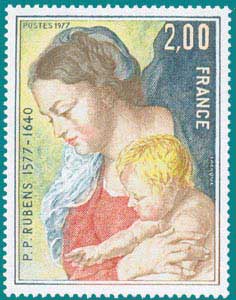 1977-Sc 1518-P.P. Rubens (1577-1640), ''Virgin and Child'