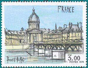 1978-Sc 1584-Bernard Buffet (1928-1999), Institut de France and Pont des Arts, Paris