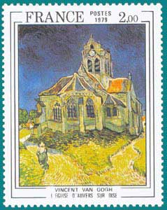 1979-Sc 1627-Vincent van Gogh (1853-1890), Church at Auvers-sur-Oise