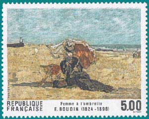 1987-Sc 2039-Eugène Boudin (1824-1898), 'Woman under Parasol'