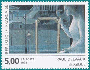 1992-Sc 2314-Paul Delvaux (1897-1994), Belgian Painter, 'Le rendez-vous d'Ephèse'
