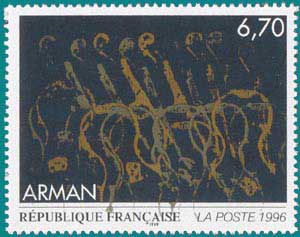 1996-Sc 2535-Arman (1928), Imprints of Cello Fragments