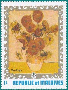 Maldives (1973) Van Gogh-Sunflowers