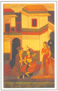 Deccan Paintings - Raga Vibhasha, Hyderabad, circa 1700 A.D., National Museum, New Delhi