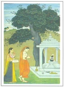 Pahadi Paintings - Ragini Devagandhari, Kangra, circa1785-90, National Museum, New Delhi