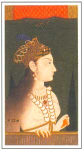 Mughal Miniature - Mughal Empress Nurjahan, circa 1740-50AD, National Museum, New Delhi