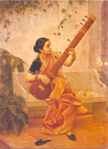 Raja Ravi Varma (1848 - 1906) - Kadambari,  Mumbai, Oil on Canvas, Collection of Ms Chamundeshwari Pranlal Bhogilal, 