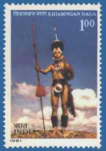 SG # 1007 (1981) Tribes - Khiamngau Naga