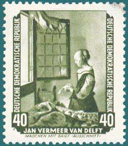 DDR (1955) Vermeer. Scott # 276