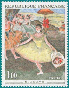 1970-Sc 1276-Edgar Degas (1834-1917), 'Dancer with bouquet'