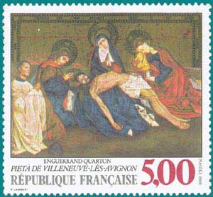 1988-Sc 2134-La Pietá, by Enguerrand Quarton (1420-1466), Villeneuve-lès-Avignon