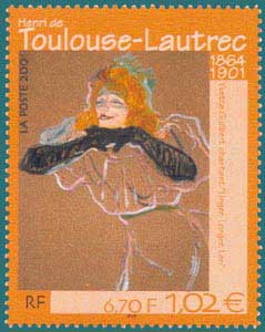 001-SC 2800-Henri Toulouse-Lautrec (1864-1901), 'Yvette Guilbert singing Linger, Longer, Loo'