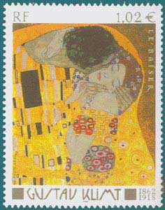 2002-SC 2870-Painting of Gustav Klimt (1862-1918), 'The Kiss'
