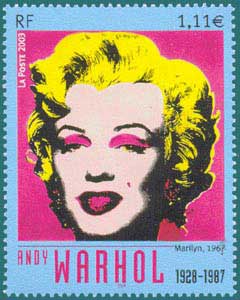 2003-Yv 3628-Design by Andy Warhol (1928-1987), Marylin Monroe