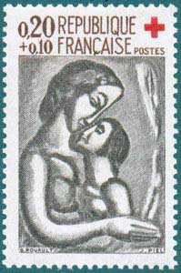 1961-SC B356-Red Cross-Georges Rouault (1871-1958)