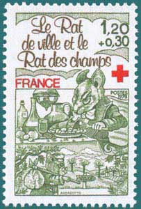 1978-Sc B513-La Fontaine (1621-1695), City Mouse and Country Mouse