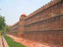 Red Fort - Western Wall and Moat