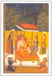 Deccan Paintings - Raga Malkauns, Golconda, circa 1725,  National Museum, New Delhi