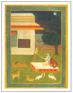 Rajasthani Paintings - Radha and Krishna, Kishangarh, circa 1750A.D., National Museum, New Delhi