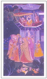 Rajasthani Paintings - Gangaur festival, Kotah, circa 1770 A.D., National Museum, New Delhi