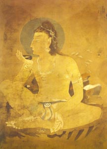 Nandlal Bose (1883-1966), Siva drinking World Poison, Wash and Tempera on Paper, 54x76 cm, National Gallery of Modern Art, New Delhi