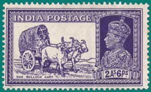 SG # 252, 1936, Dak Bullock Cart